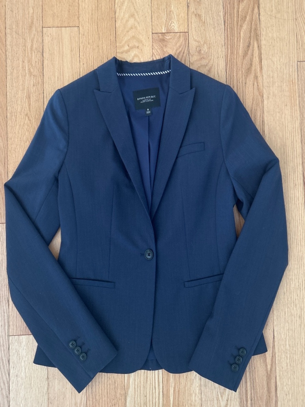 🩷 navy wool blend classic fit blazer🩷 like new!